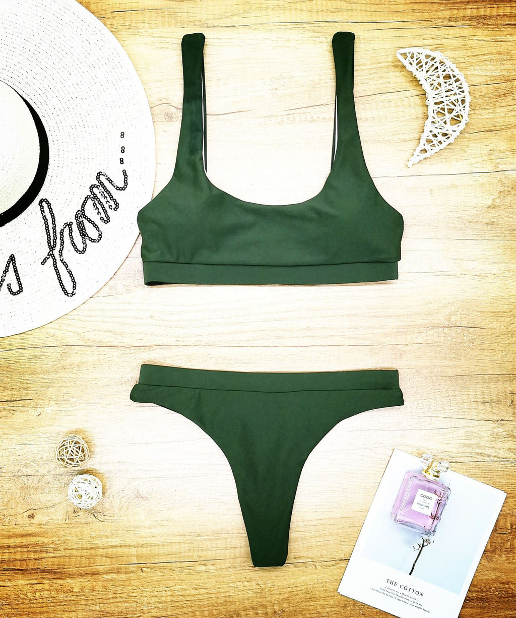 Split One-piece Swimwear