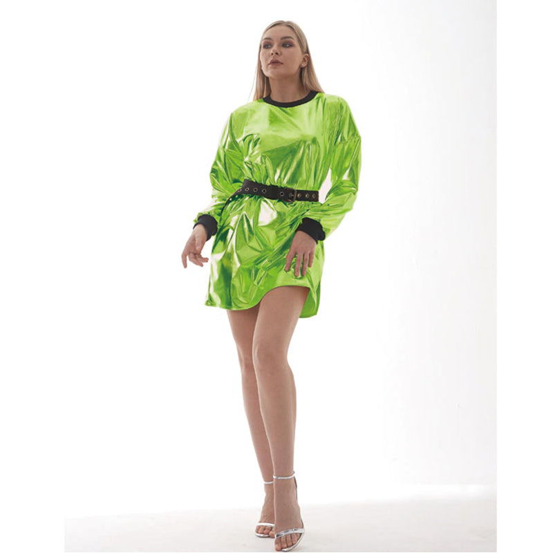Women's Crew-Neck Mini Dress