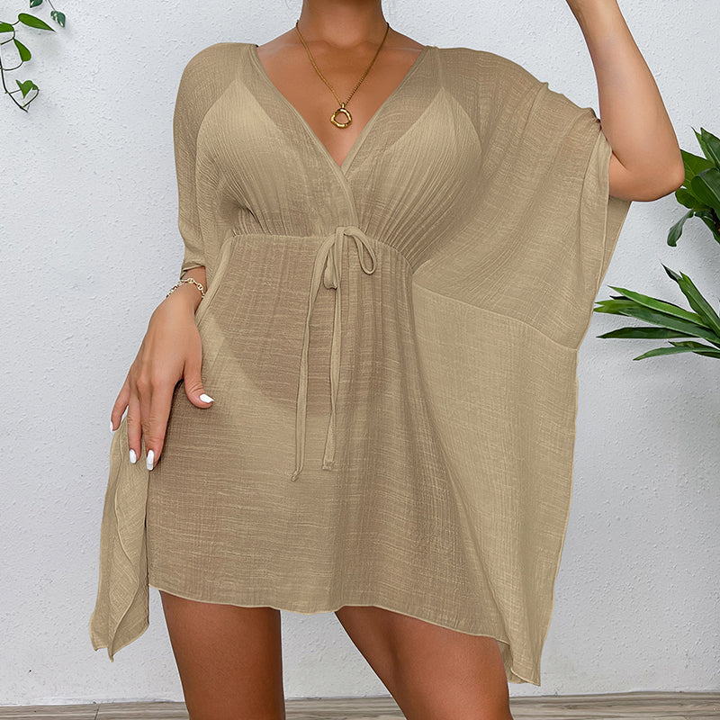 Drop Shoulder Cover Up Swimwear