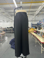Women's Solid-Color Wide-Leg Pants