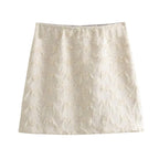 French Casual High Waist Classic Mini Skirt