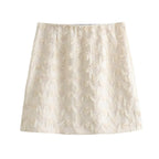 French Casual High Waist Classic Mini Skirt