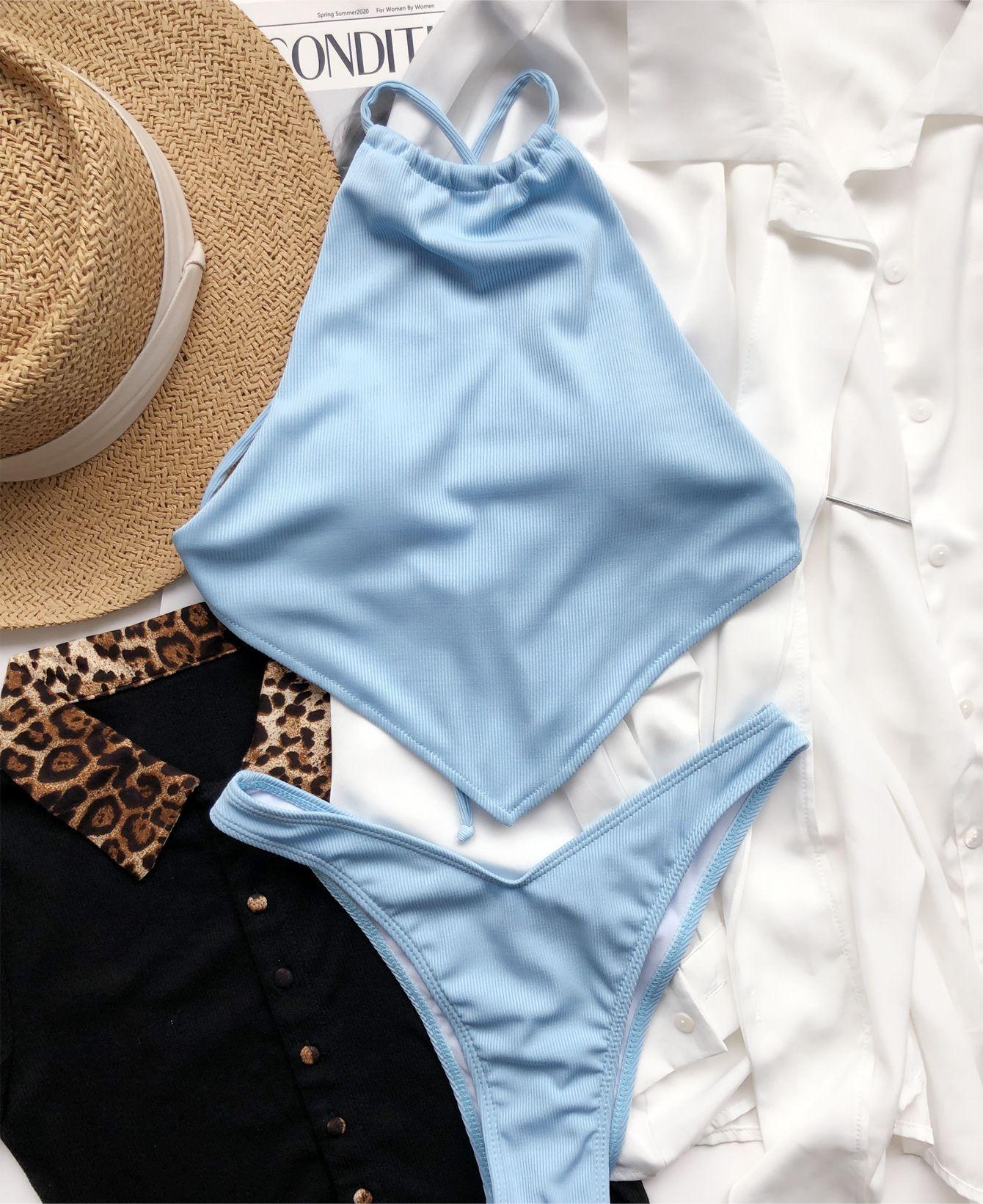 Bellyband Split Bikini Swimwear