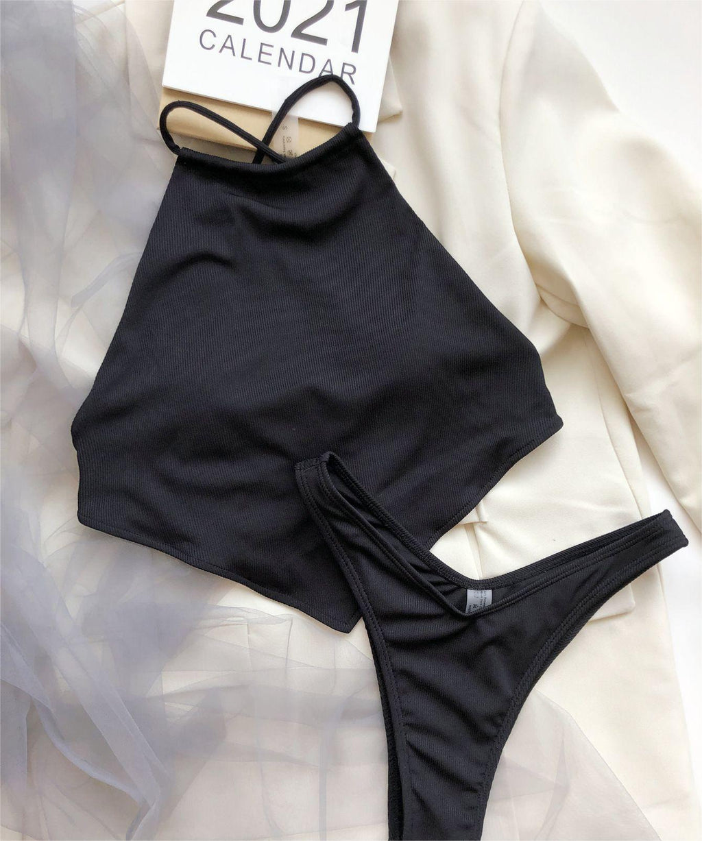 Bellyband Split Bikini Swimwear