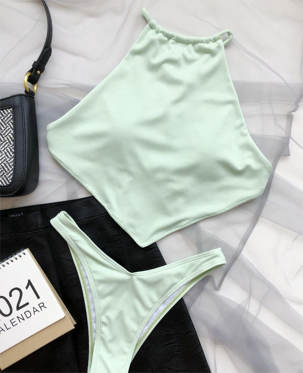 Bellyband Split Bikini Swimwear