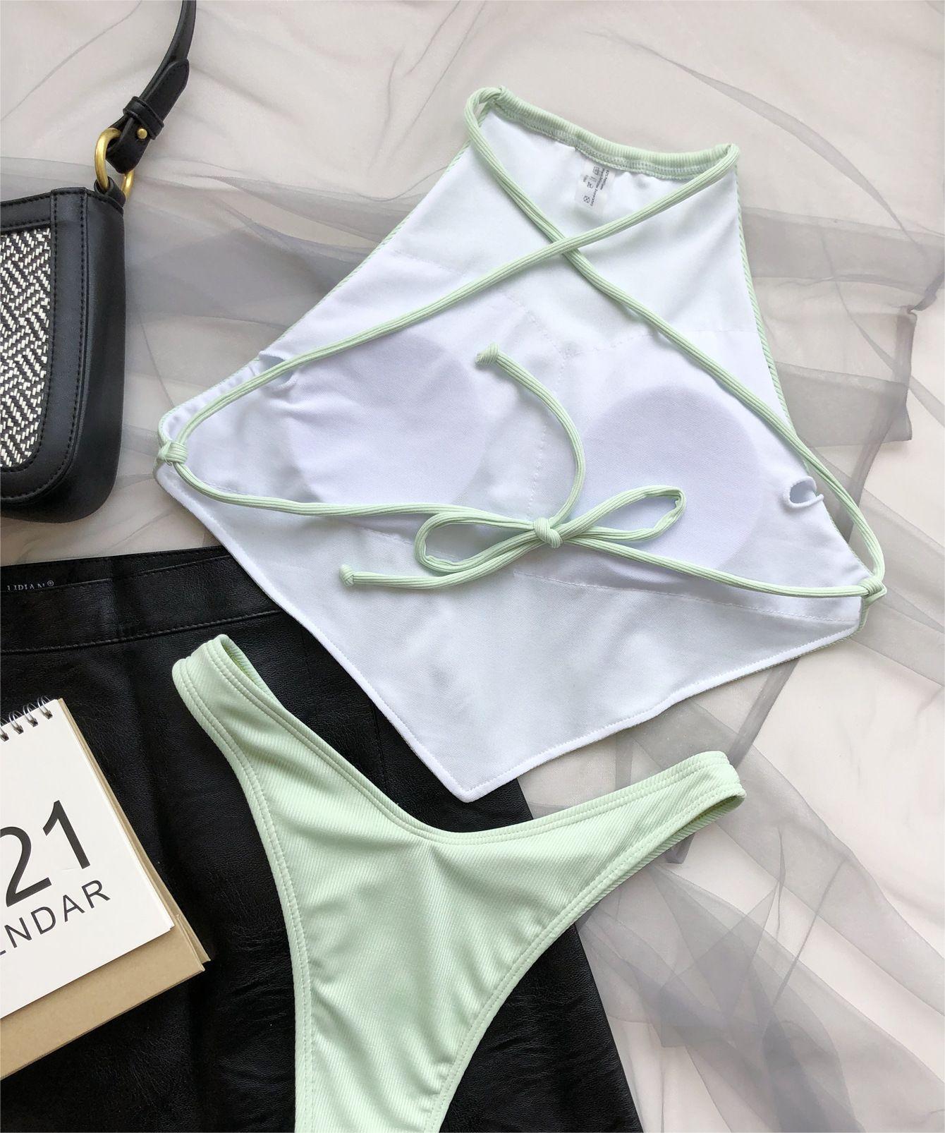 Bellyband Split Bikini Swimwear