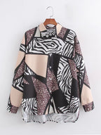Women's Floral Long-Sleeve Vintage Shirt