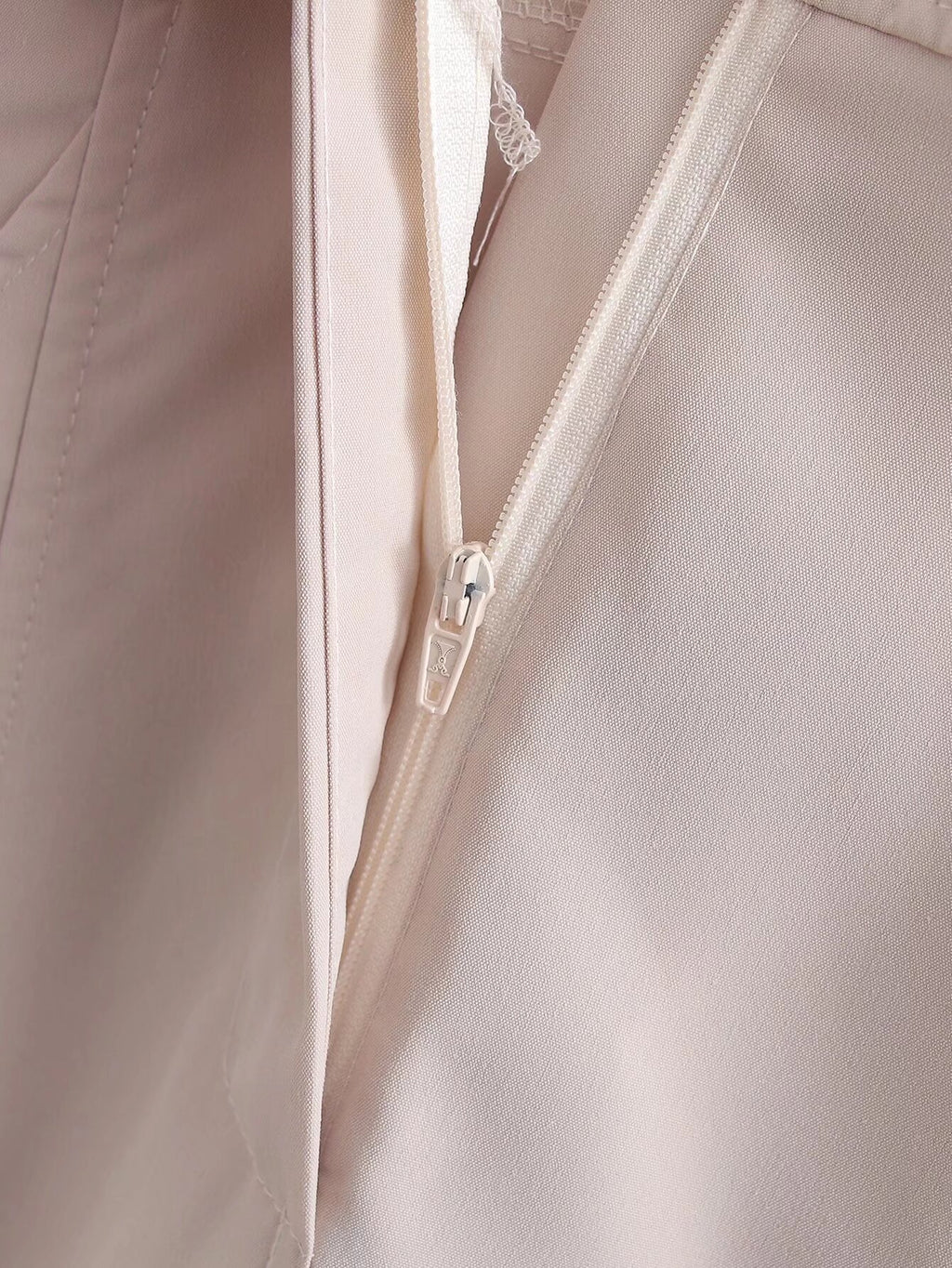 Spring Women Clothing Solid Color V neck Long Sleeve Dress