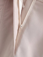 Spring Women Clothing Solid Color V neck Long Sleeve Dress
