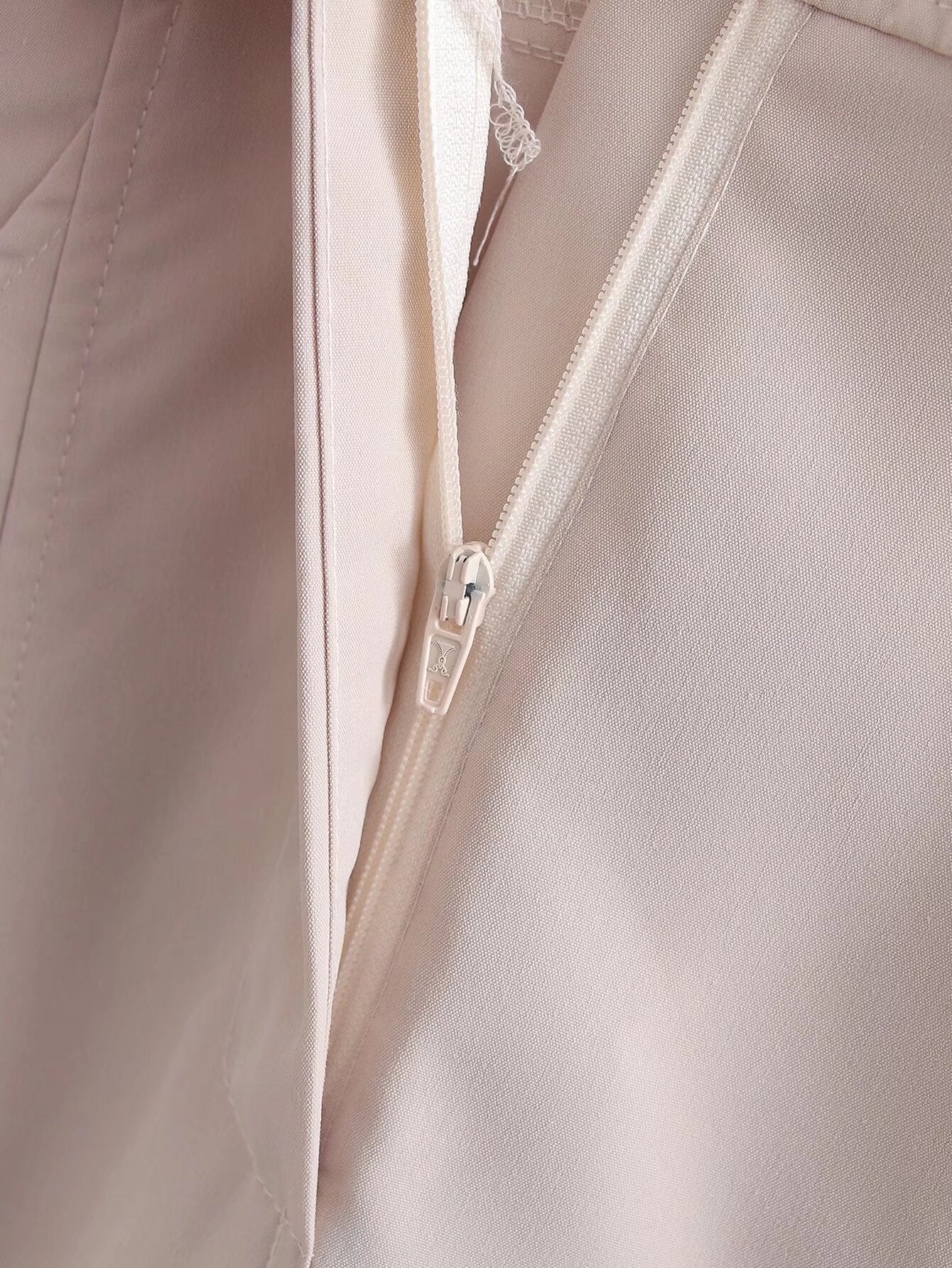 Spring Women Clothing Solid Color V neck Long Sleeve Dress