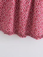 Summer Women Clothing Ruffles Beach Vacation Printed Dress