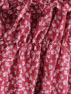 Summer Women Clothing Ruffles Beach Vacation Printed Dress