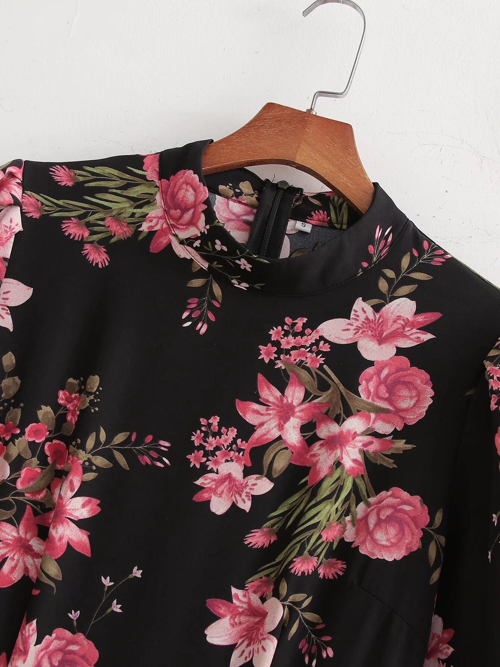 Spring Women Clothing Elegant Slightly Mature Long Printed Slim Dress