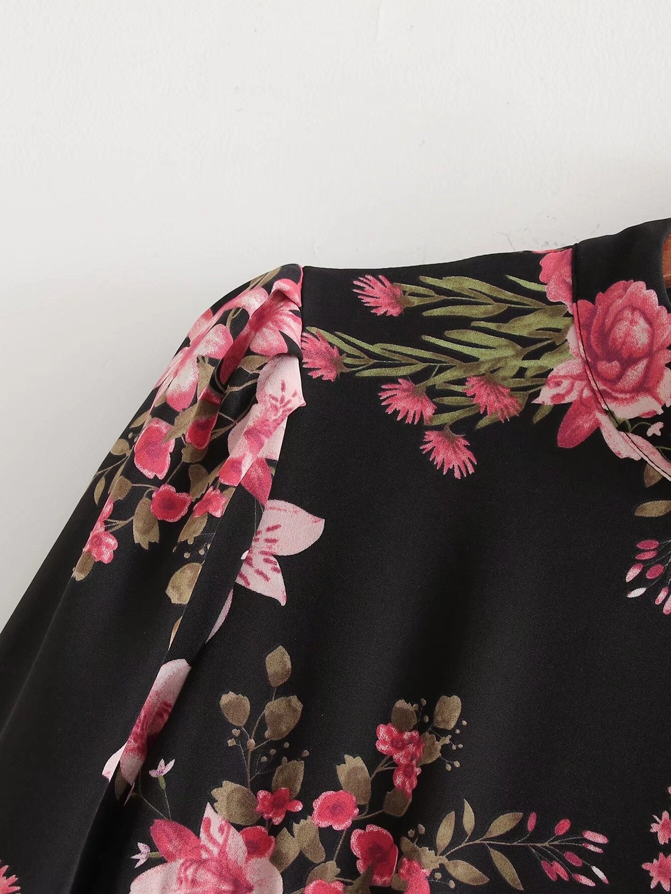 Spring Women Clothing Elegant Slightly Mature Long Printed Slim Dress