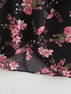 Spring Women Clothing Elegant Slightly Mature Long Printed Slim Dress