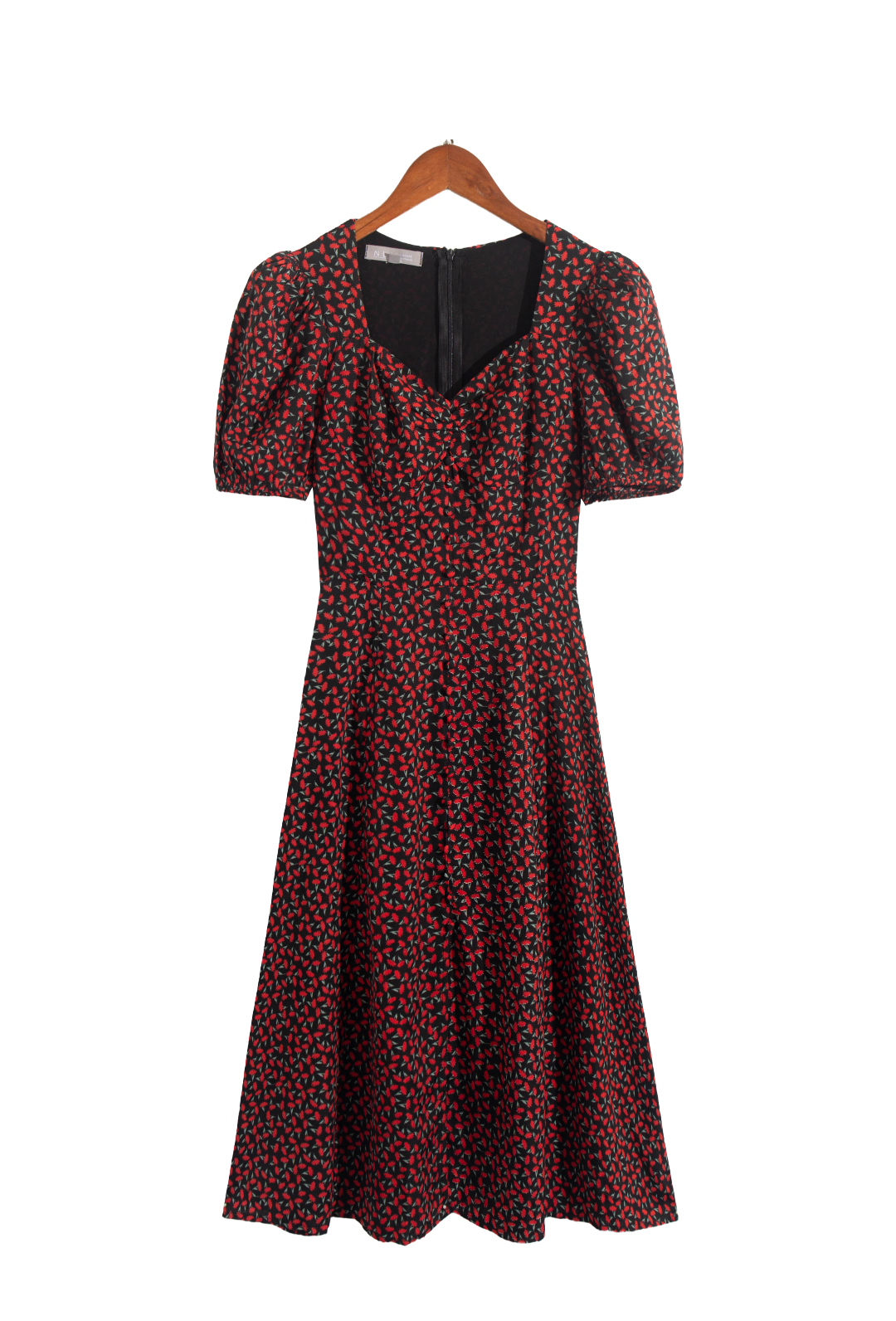 Polka-Dot Wrap Split Dress