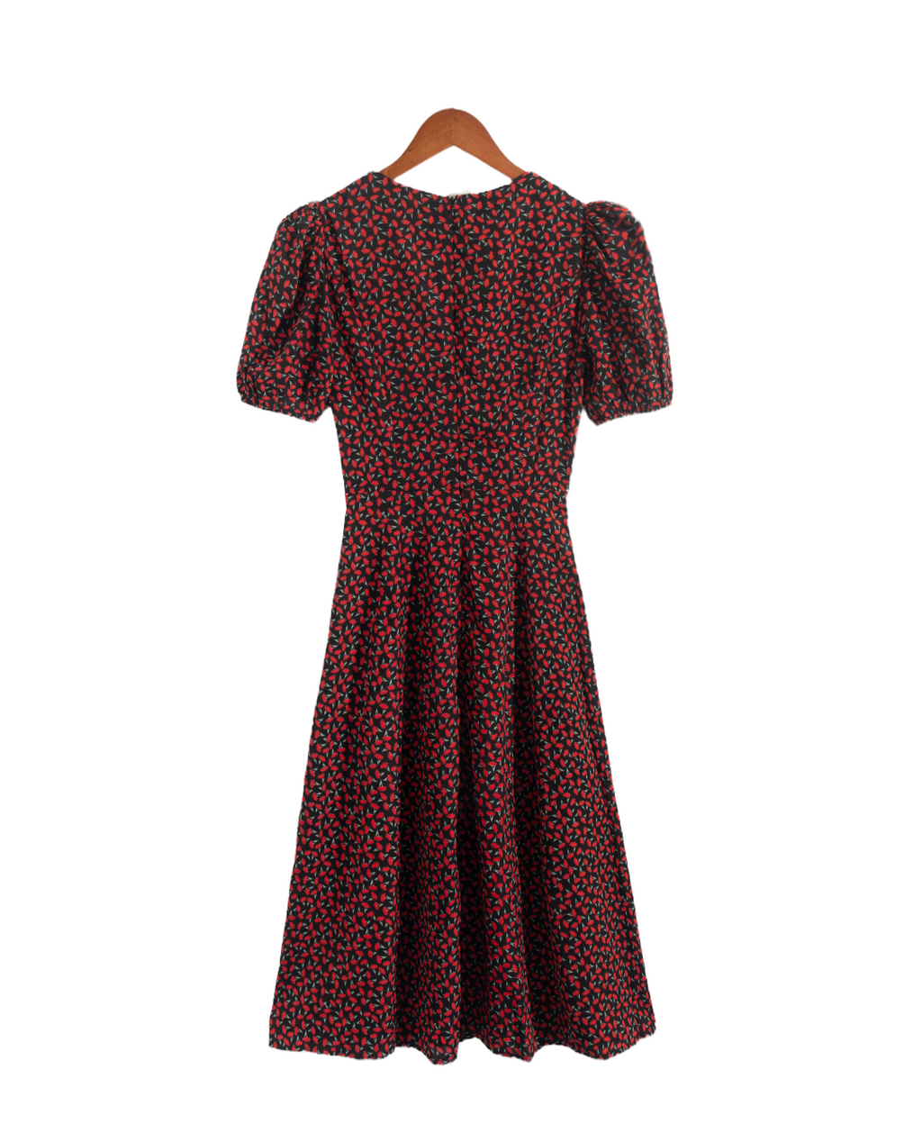 Polka-Dot Wrap Split Dress