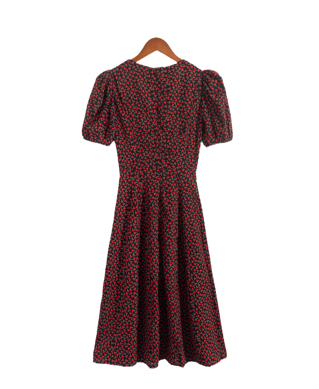 Polka-Dot Wrap Split Dress