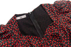 Polka-Dot Wrap Split Dress