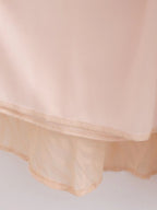 Spring Elegant Slightly Mature V-Neck Lace-Up Short Sleeve Dress
