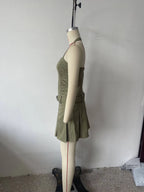 Tooling Pleated Dress