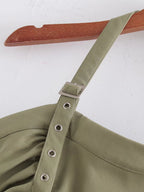 Tooling Pleated Dress
