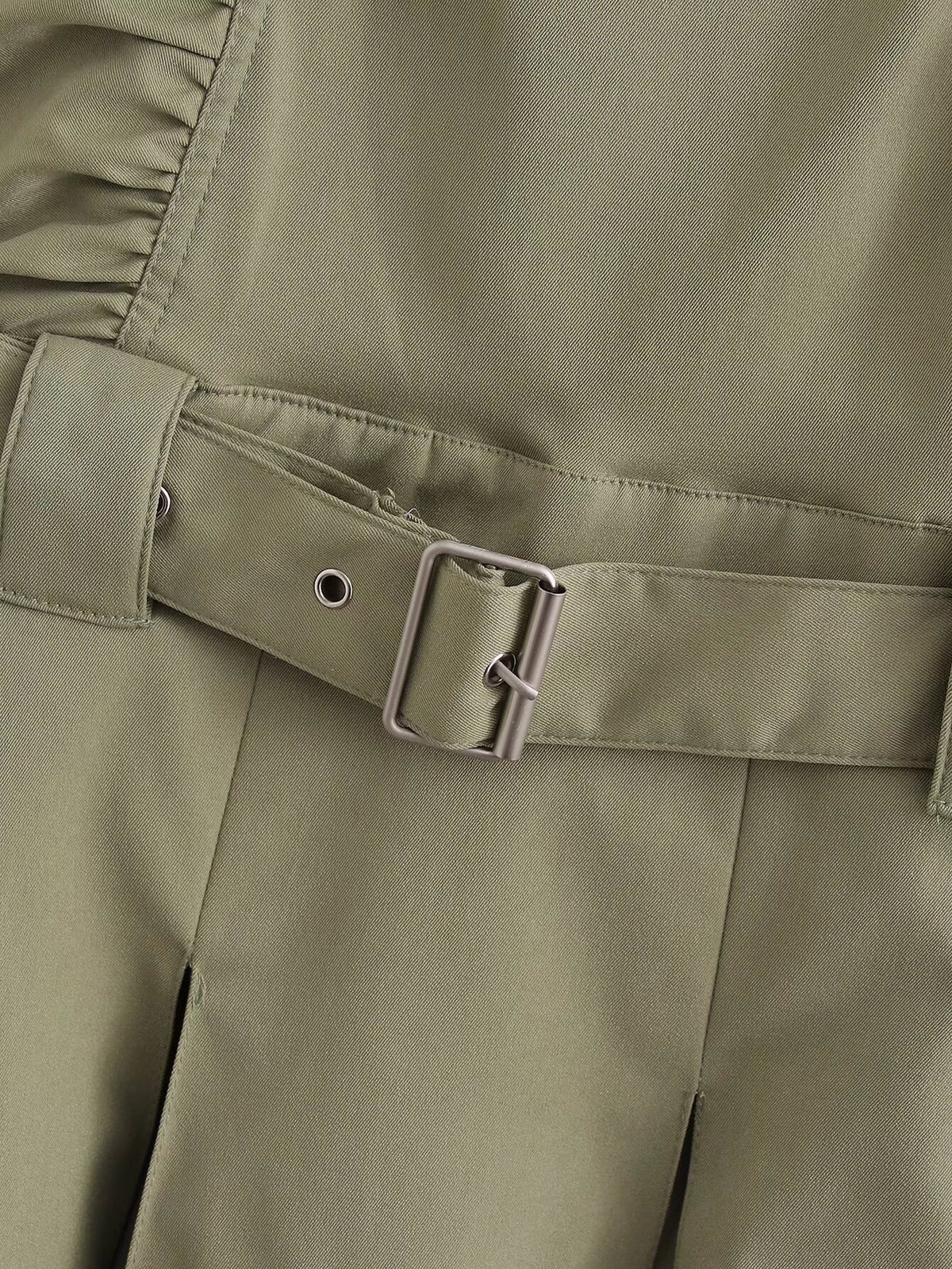 Tooling Pleated Dress
