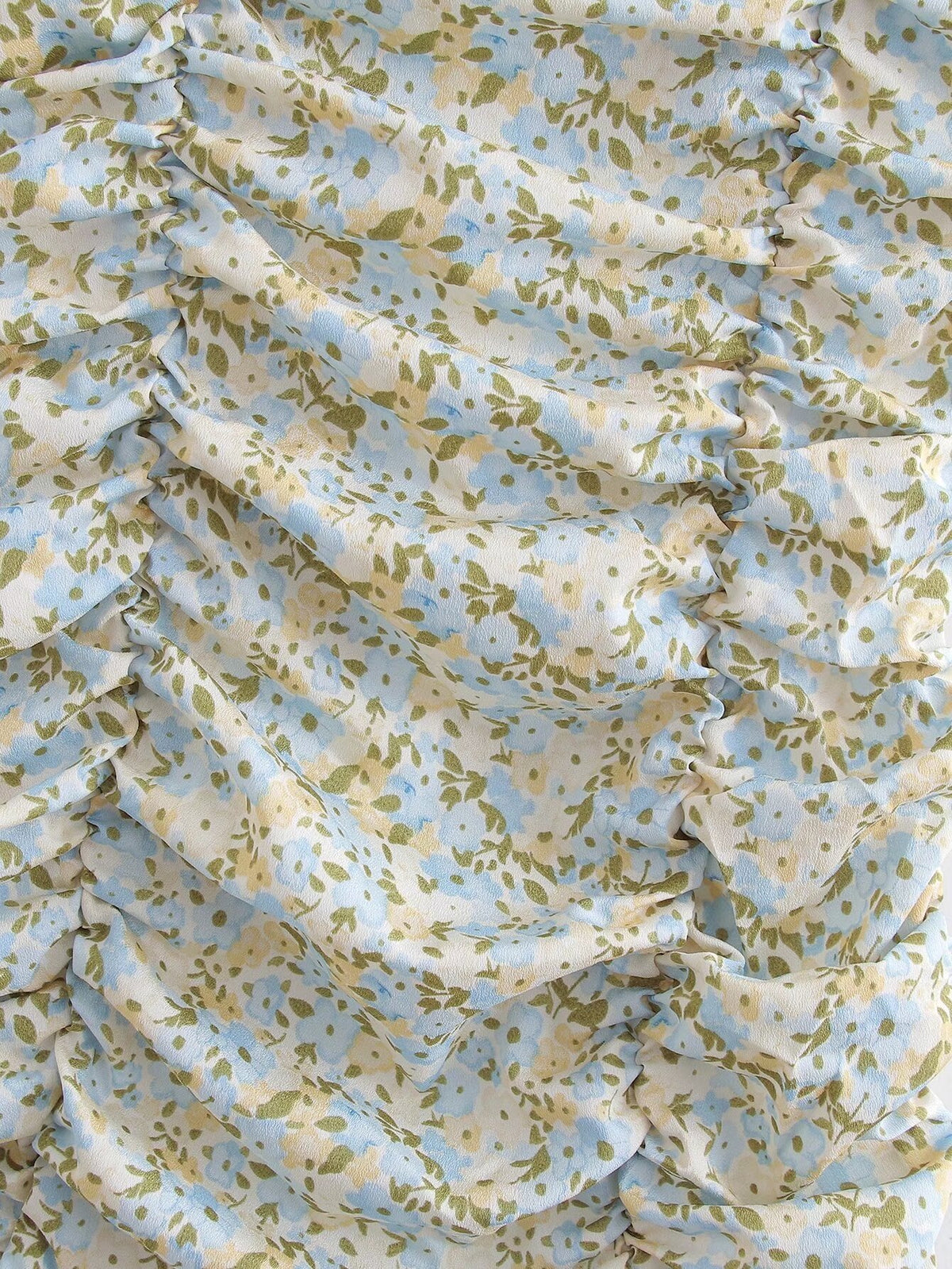 Women's Printed Pleated Strap Spring Dress