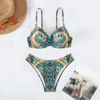 Gathering Steel Bikini Swimwear