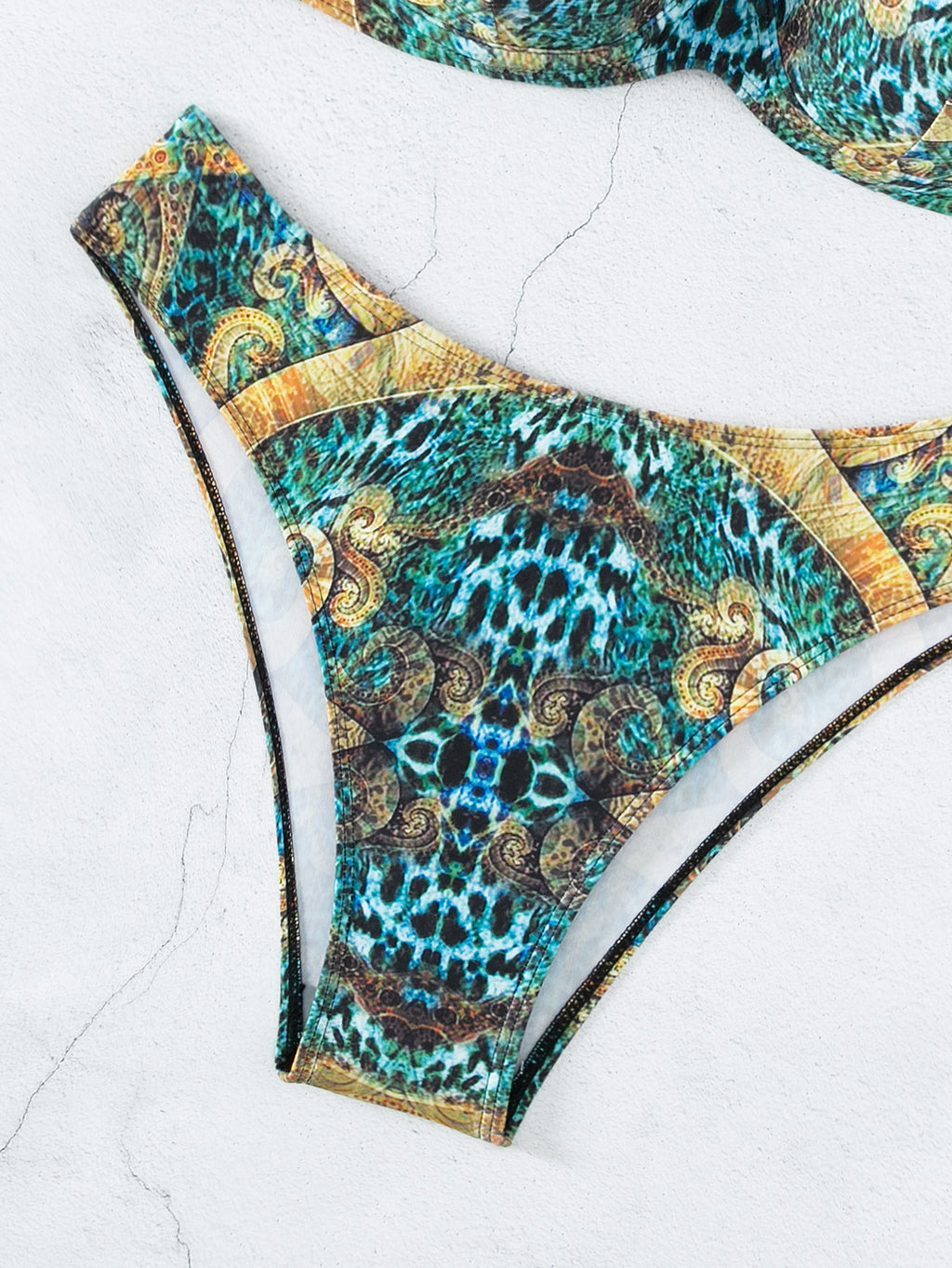 Gathering Steel Bikini Swimwear