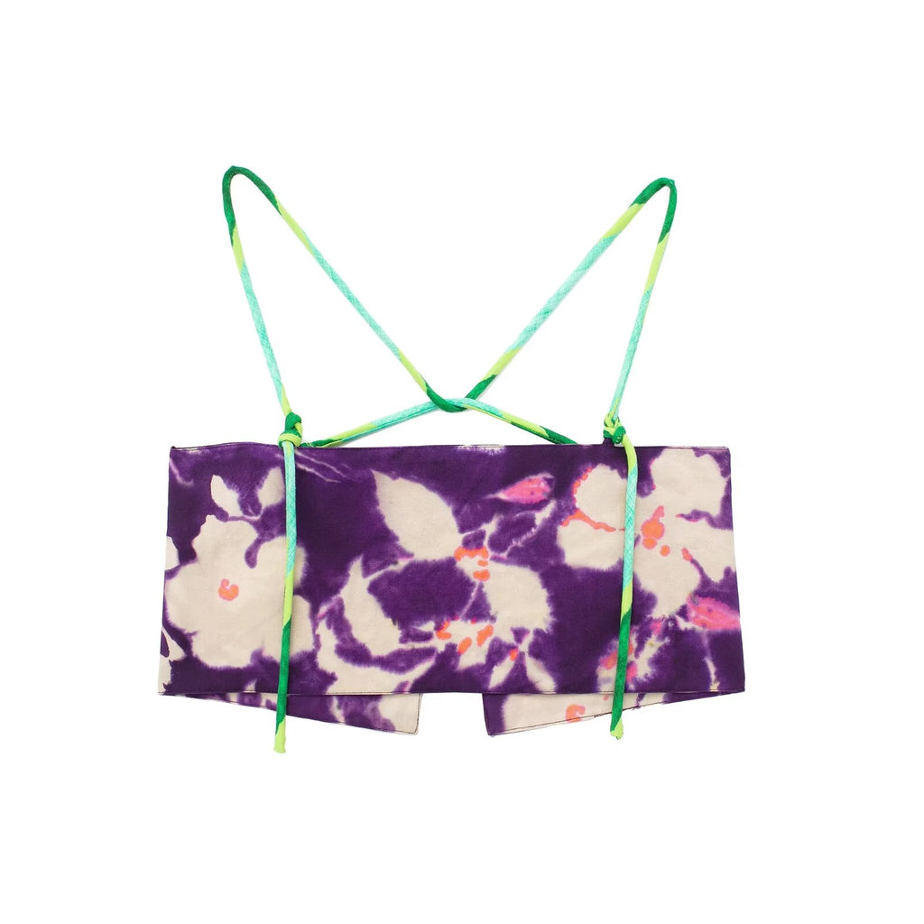 Women’s Printed Lace Backless Crop Camisole