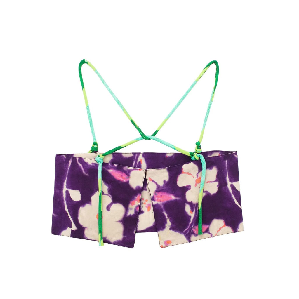 Women’s Printed Lace Backless Crop Camisole