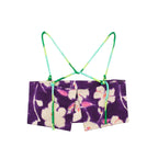 Women’s Printed Lace Backless Crop Camisole