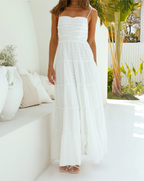 Women's Lace-Trim Midi Dress