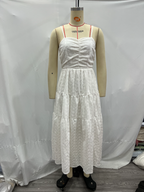 Women's Lace-Trim Midi Dress