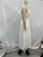 Women's Lace-Trim Midi Dress