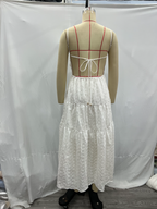 Women's Lace-Trim Midi Dress