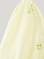 Women's Embroidered Pleated Square Neck Puff Sleeve Top