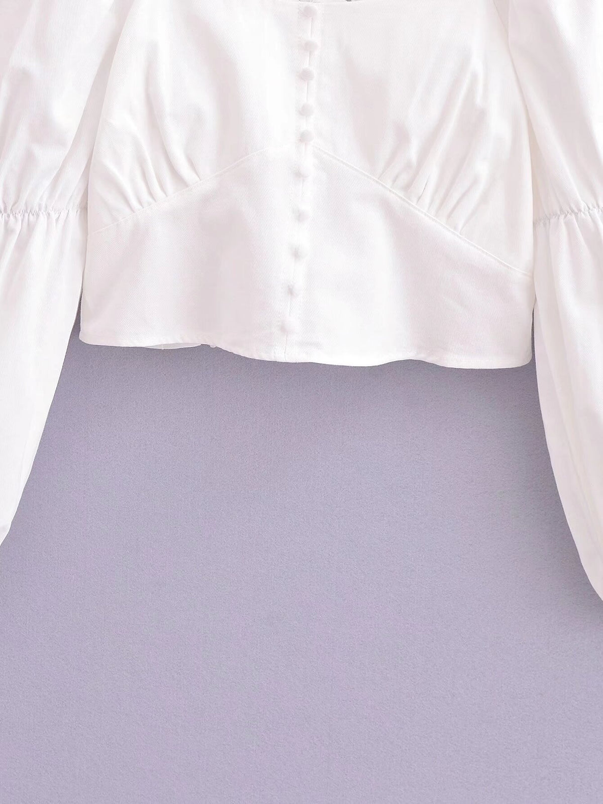 Women's Cotton Back Elastic Off Shoulder Long Sleeve Shirt