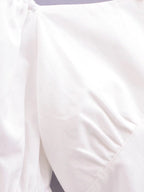Women's Cotton Back Elastic Off Shoulder Long Sleeve Shirt