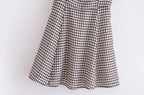 Retro Plaid Spaghetti-Strap Dress