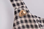 Retro Plaid Spaghetti-Strap Dress