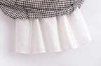 Retro Plaid Spaghetti-Strap Dress
