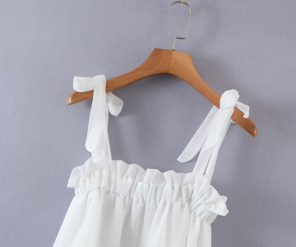 Women's Asymmetric Lace Ruffled Tiered Dress
