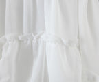 Women's Asymmetric Lace Ruffled Tiered Dress