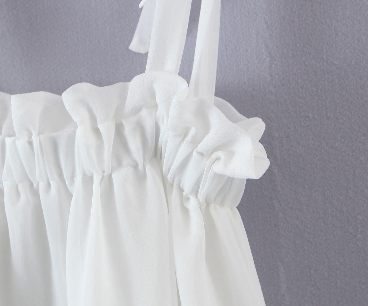 Women's Asymmetric Lace Ruffled Tiered Dress