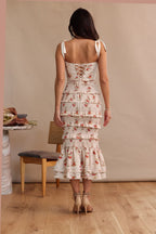 Pastoral Floral Boned Corset Top