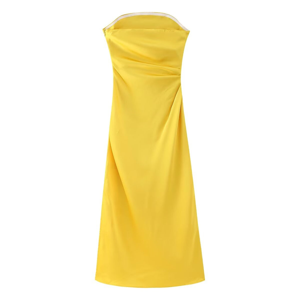 Women's Winter Backless Strapless Dress
