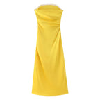 Women's Winter Backless Strapless Dress