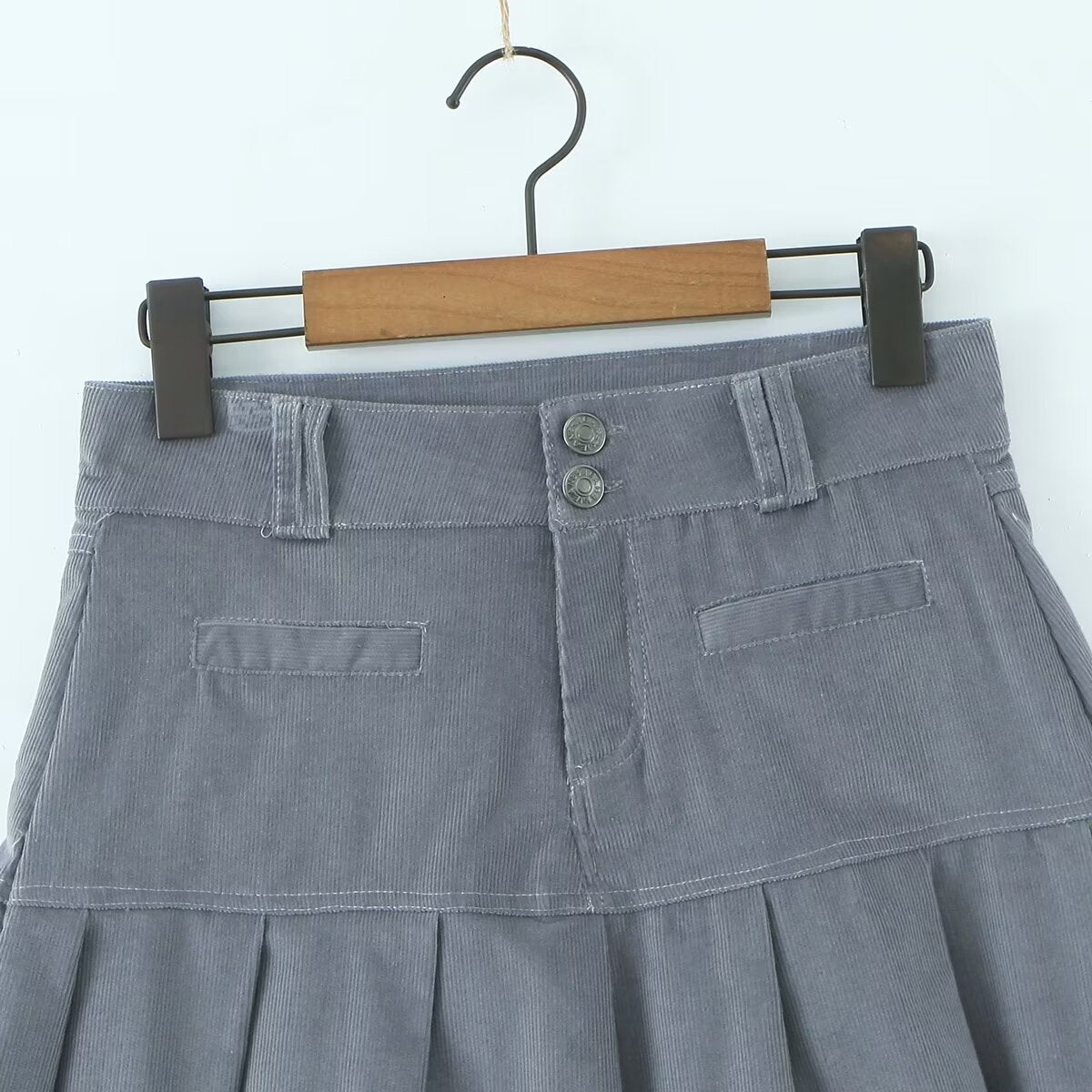 Corduroy For Summer Anti Exposure High Waist Sheath A Skirt